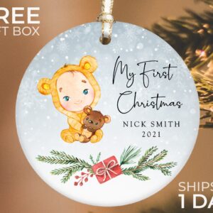 Custom Baby First Christmas Ornament