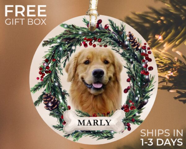 Custom Dog Christmas Ornament