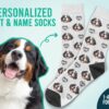 Custom Dog Face Paw Socks