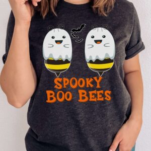 Cute Spooky Boo Bees Ghost Halloween Shirt