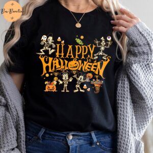 Disney Skeleton Halloween Shirts Happy Party Shirt