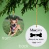 Personalized Christmas Portrait Basketball Design Photo Ornament