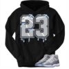 Drip Hoodie Jordan 11 Cool Grey Shoe 23