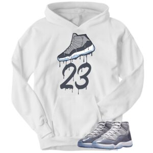 Drip Hoodie Jordan 11 Cool Grey Shoe 23