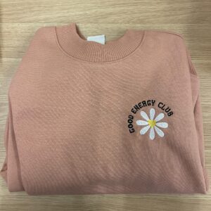 Embroidered Good Energy Club Mental Health Sweatshirt