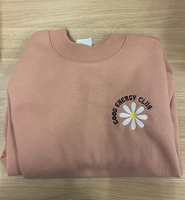 Embroidered Good Energy Club Mental Health Sweatshirt