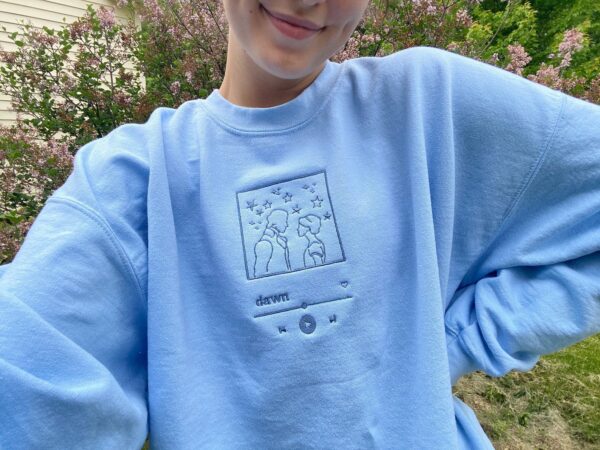 Embroidered Sweatshirt Dawn Pride And Prejudice Inspired Music Playlist