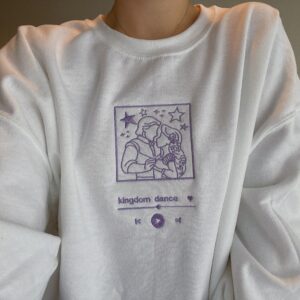 Embroidered Sweatshirt Tangled Kingdom Dance