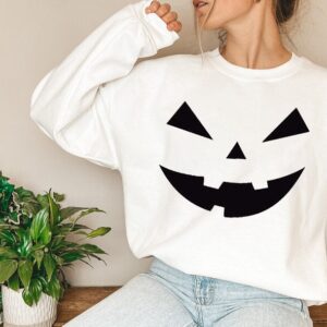 Funny Scary Pumpkin Sweatshirt