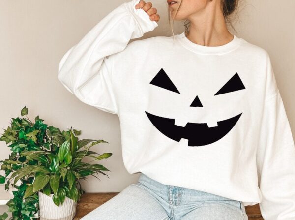 Funny Scary Pumpkin Sweatshirt