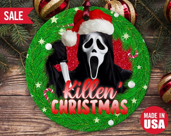 Ghost Face Scream Horror Movie Christmas Halloween Ornament 2022