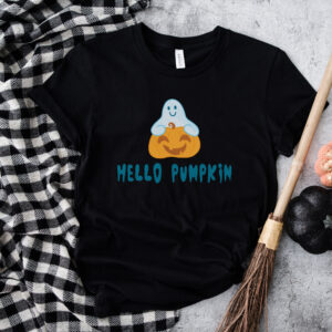 Ghost Hello Pumpkin T-shirt Funny Halloween Shirt