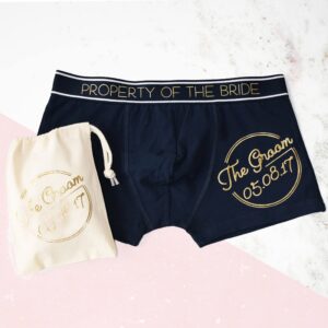 Groom’s Property Of The Bride Wedding Date Boxers