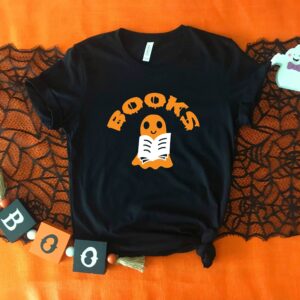 Halloween Boo Books Shirt Funny Halloween Shirt