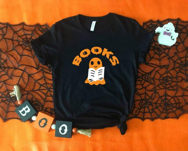 Halloween Boo Books Shirt Funny