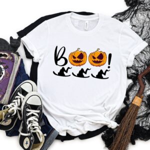 Halloween Boo Shirt Pumpkin