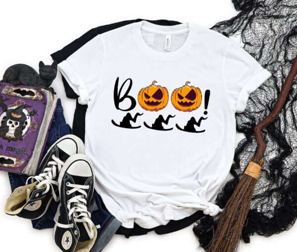 Halloween Boo Shirt Pumpkin