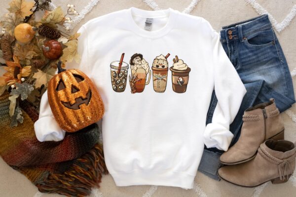 Halloween Coffee Horror Sweatshirt