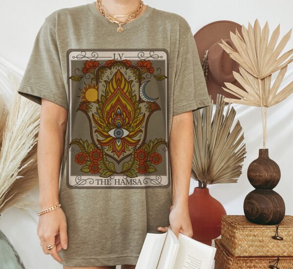 Hamsa Hand Tarot Card Shirt