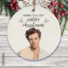 Harry Styles Christmas Ornament