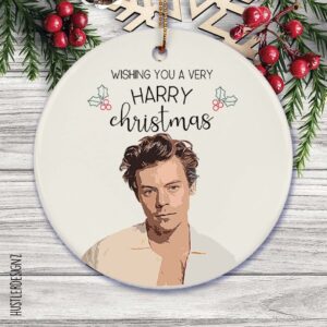 Happy Christmas Harry Styles Ornament