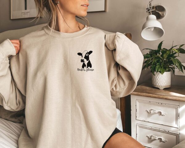 Heifer Please Cow Hoodie Sweatshirt