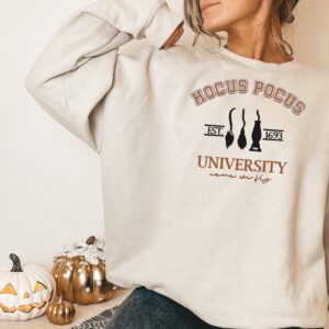 Hocus Pocus Embroidered Halloween Sweatshirt