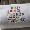 Happier Than Ever Embroidered Mental Health Sweatshirt