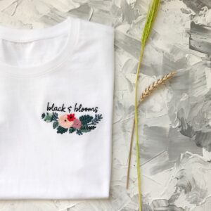 Embroidered Sweatshirt Hoodie T-shirt Custom Floral