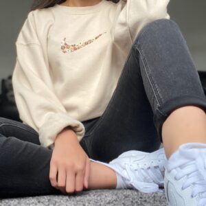 Floral Nike Embroidered Sweatshirt