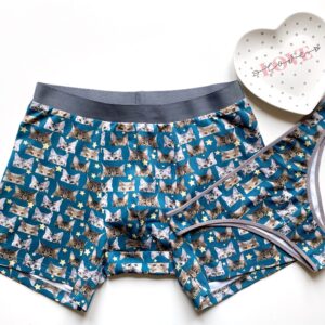 Cat Face Matching Boxers