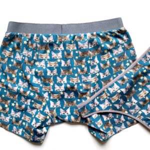 Cat Face Matching Matching Boxers