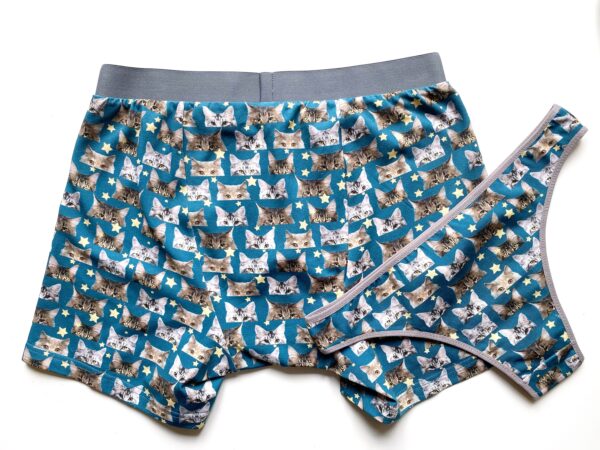 Cat Face Matching Boxers