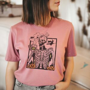 Skeleton Coffee Halloween Sweatshirt