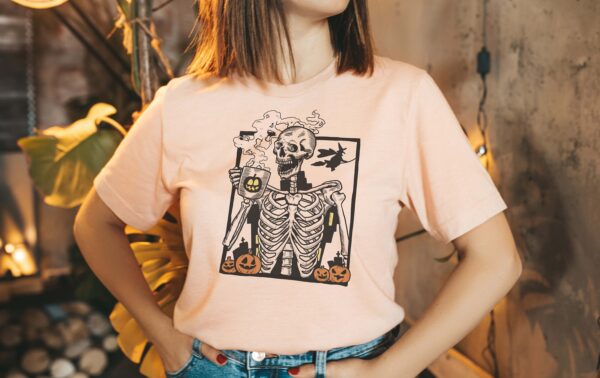 Skeleton Coffee Halloween Sweatshirt