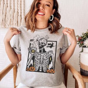 Skeleton Coffee Halloween Sweatshirt