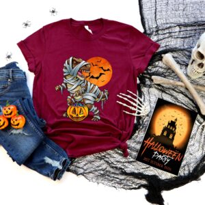 Dinosaur Halloween Mummy Shirt