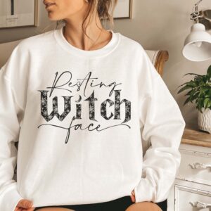 Resting Witch Face Halloween Sweatshirt