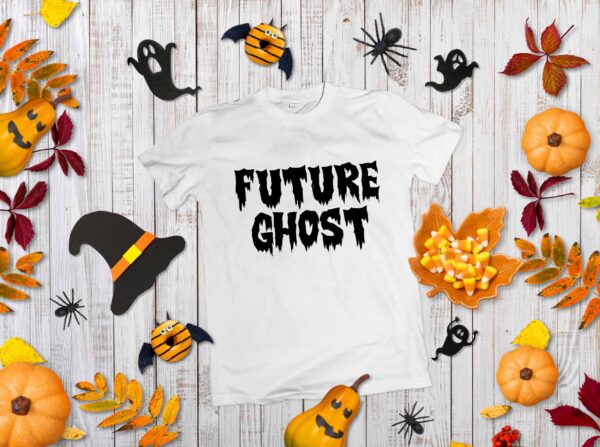 Black White Halloween Shirt Future Ghost