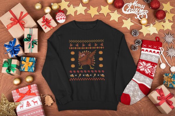 Thanksgiving Sweater Funny Dabbing Turkey