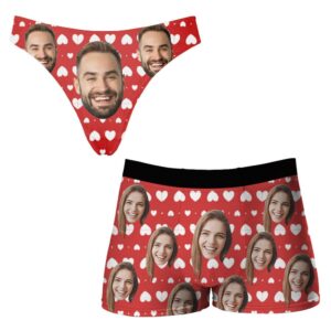 Custom Photo Couple Matching Boxers