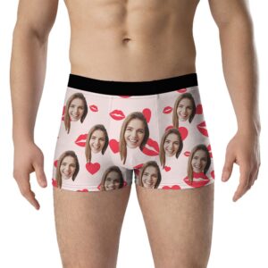 Custom Photo Couple Matching Boxers