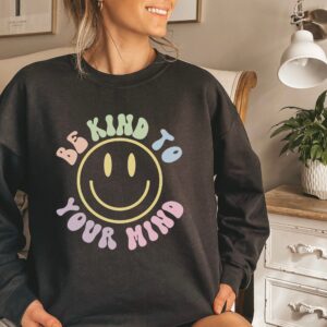 Happy Face Mental Health Sweatshirt