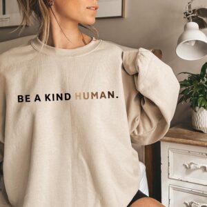 Be A Kind Human Mental Health Hoodie