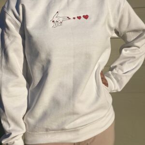 Hand And Hearts Embroidered Sweatshirt