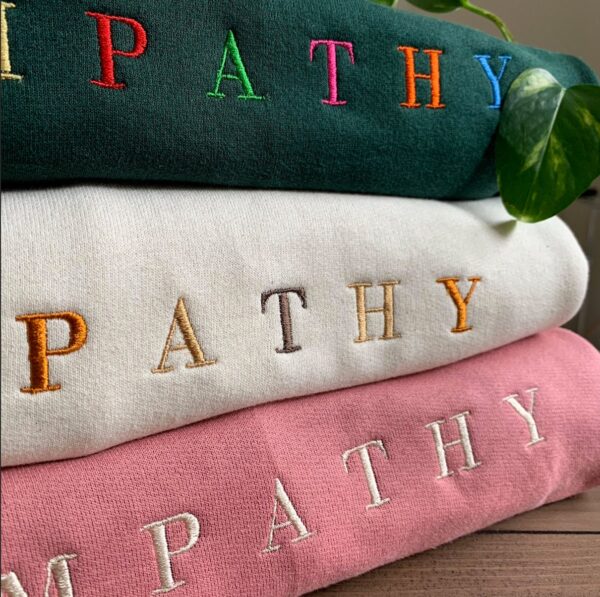 Empathy Embroidered Mental Health Sweatshirt Hoodie