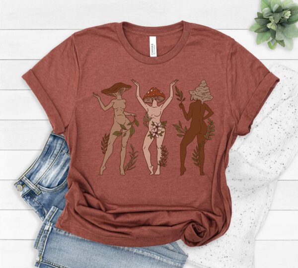 Mushroom Ladies Oversized T-Shirt