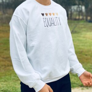 Heart Equality Embroidered Mental Health Sweatshirt