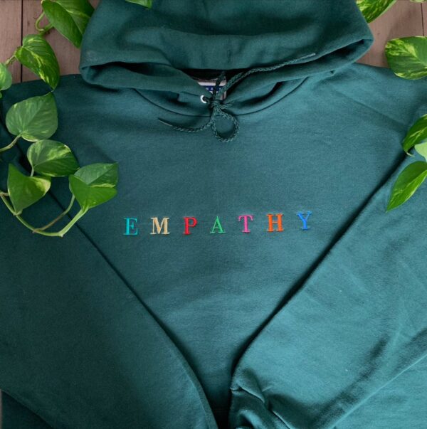 Empathy Embroidered Mental Health Sweatshirt Hoodie