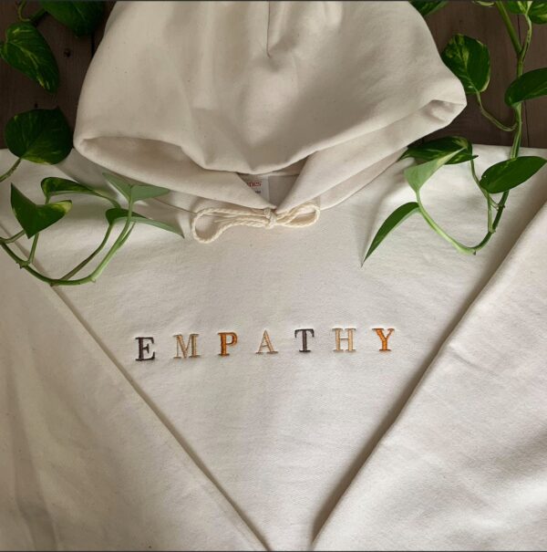 Empathy Embroidered Mental Health Sweatshirt Hoodie